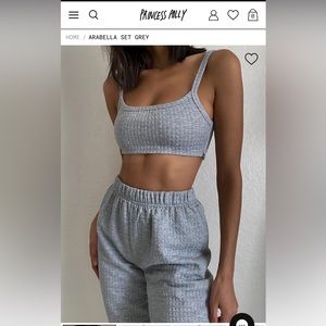 Princess Polly Arabella Set in Gray 0